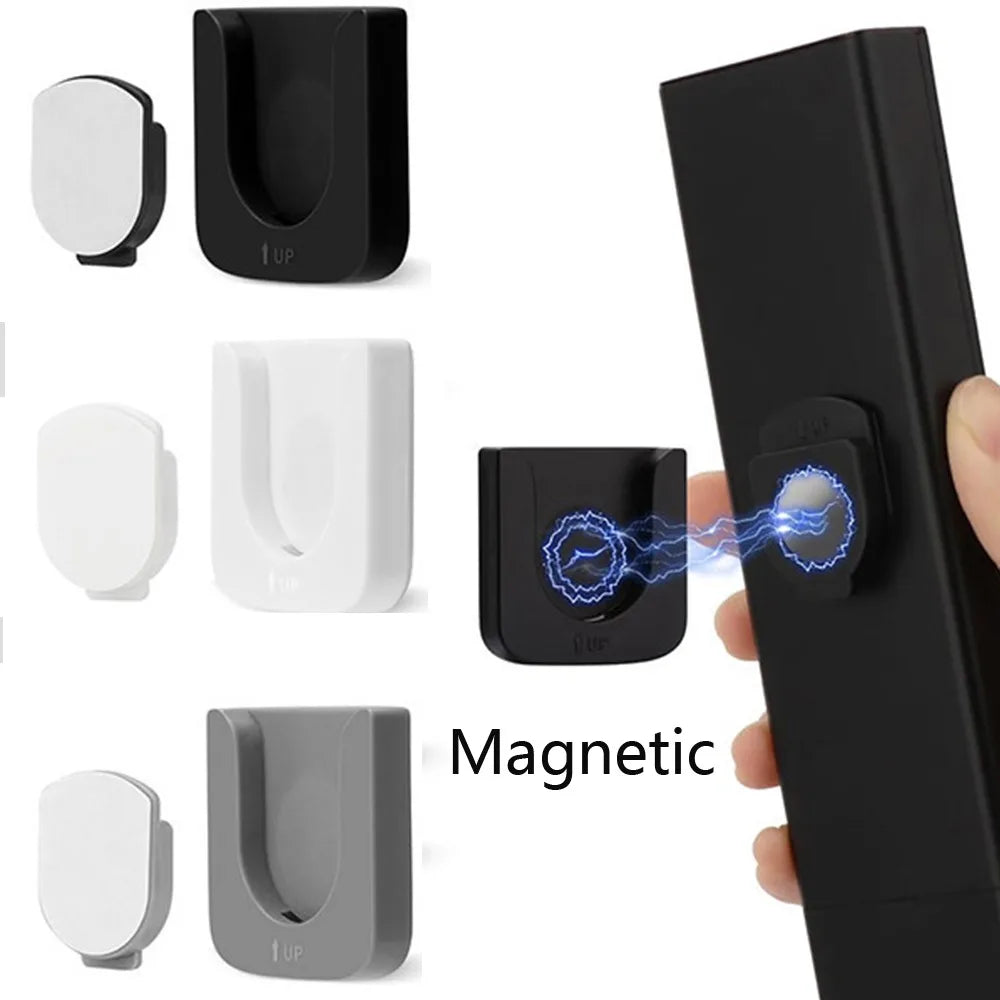 2pcs Easy to use Punch-free Remote Control Holder Anti-Lost Wall Mount Storage Hook ABS Control Organizer Home