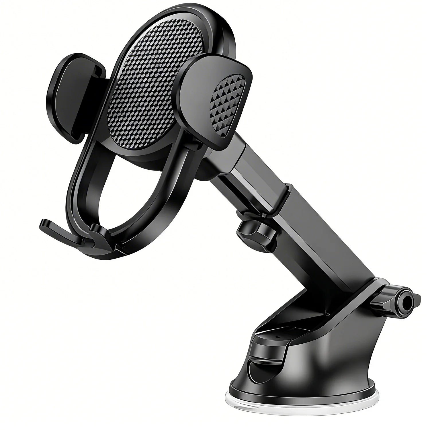 Phone Holder for Car【360° Widest View】Extension Long Arm, POJO Universal Handfree Auto Dashboard/Windshield Air Vent Phone Mount