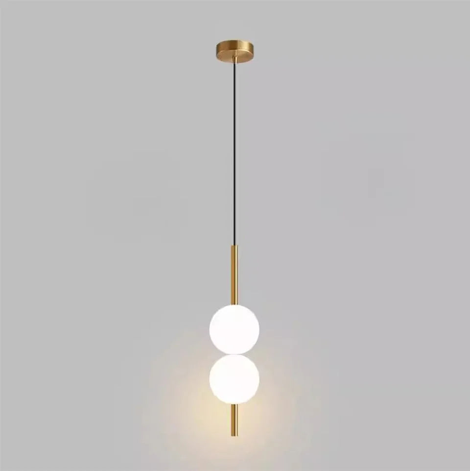 Minimalist Pendant Light Bedroom Hanging Lamp Long Line Lighting Black/Gold Living Room TV Background Wall Decor Wire Suspension