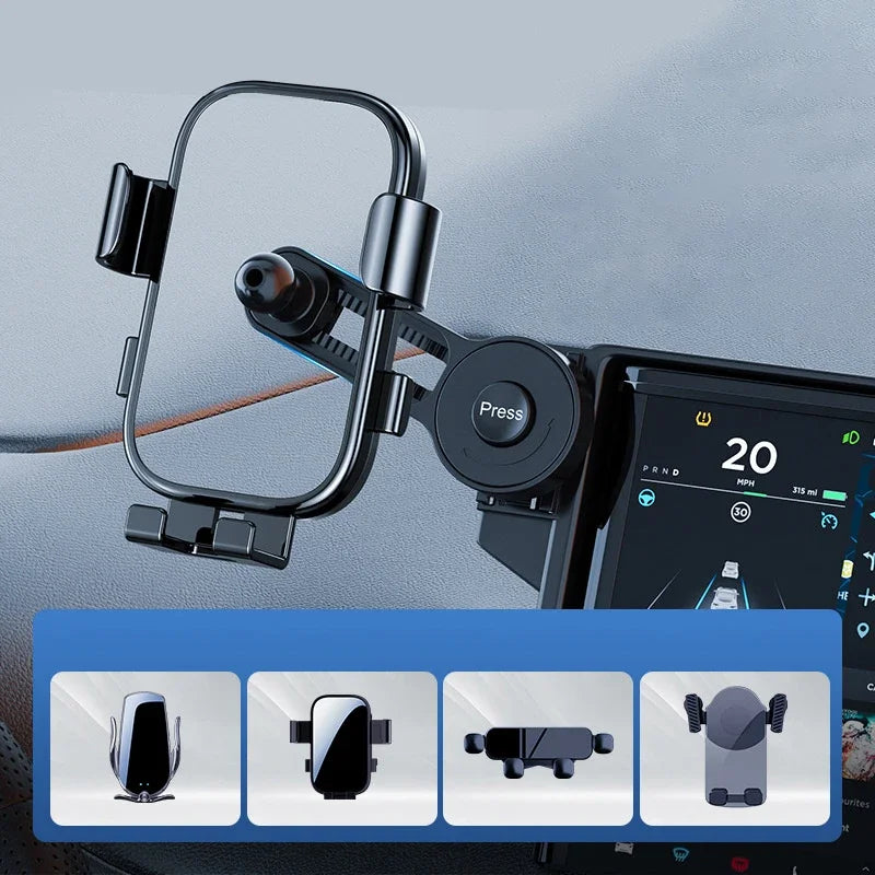 Car Phone Holder Stand Accessory 360° Rotation Adjustable Interior Bracket Extension Rod for 17mm Ball Holder Car Display Screen