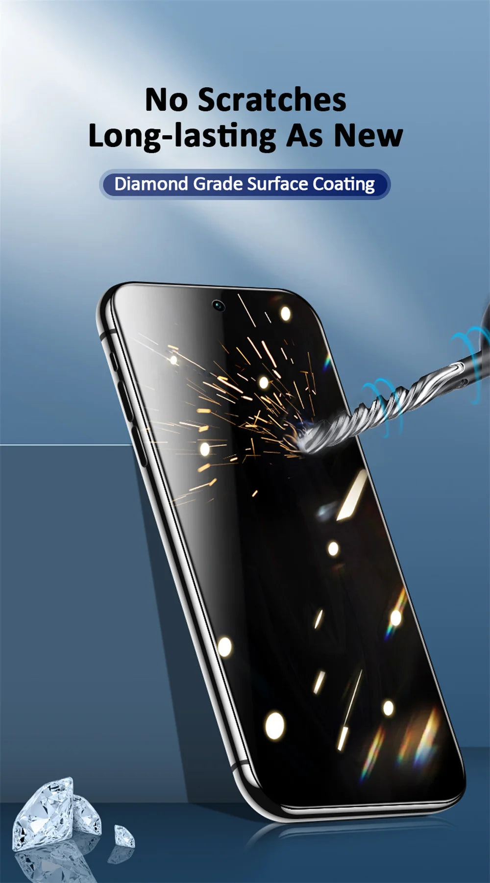 1~3PCS Anti Spy Tempered Glass For iPhone 18 17 17e 16e 16 15 Pro Max Privacy Screen Protector iPhone 15 14 Plus 13 12 11 Pro Max Antiespia Pelicula de Cristal Templado iPhone 17 Pro Max anti-peeping Protective Film