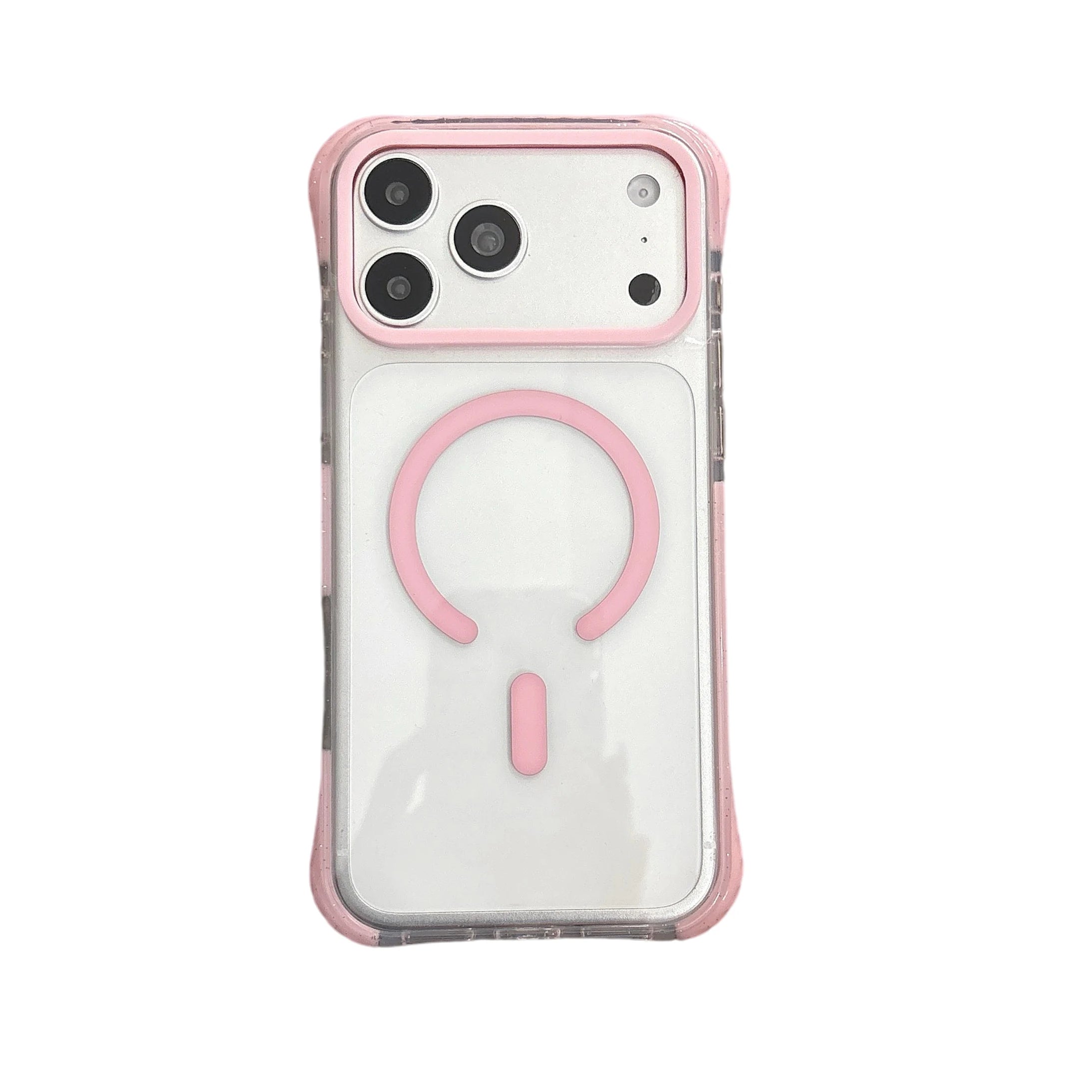 Simple Fashion Transparent For MagSafe Magnetic Phone Case For iPhone 17 16 15 14 13 Pro Max Four Corner Airbag Shockproof Cover