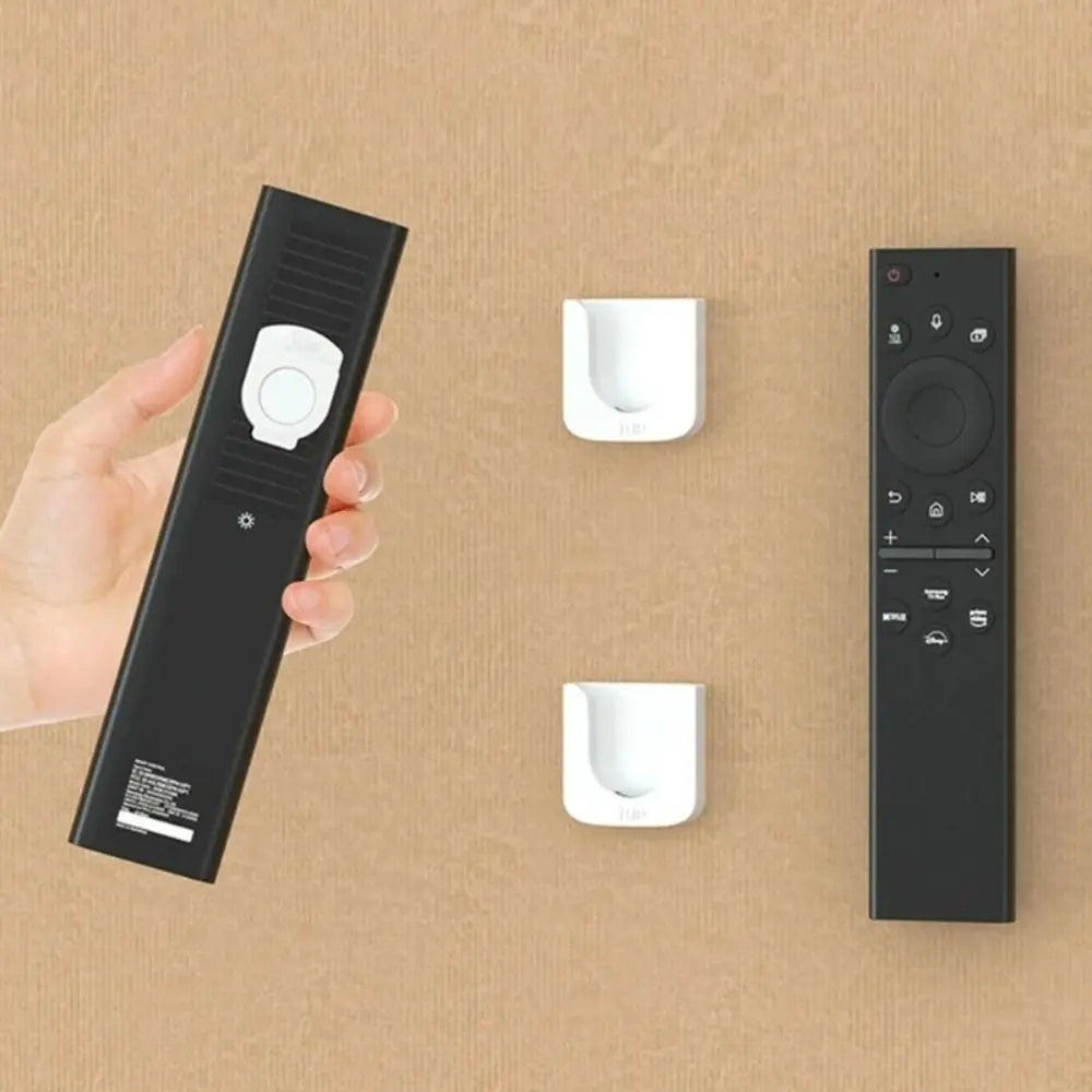 2pcs Easy to use Punch-free Remote Control Holder Anti-Lost Wall Mount Storage Hook ABS Control Organizer Home