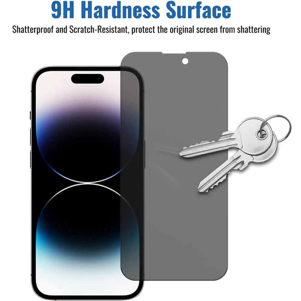 1~3PCS Anti Spy Tempered Glass For iPhone 18 17 17e 16e 16 15 Pro Max Privacy Screen Protector iPhone 15 14 Plus 13 12 11 Pro Max Antiespia Pelicula de Cristal Templado iPhone 17 Pro Max anti-peeping Protective Film