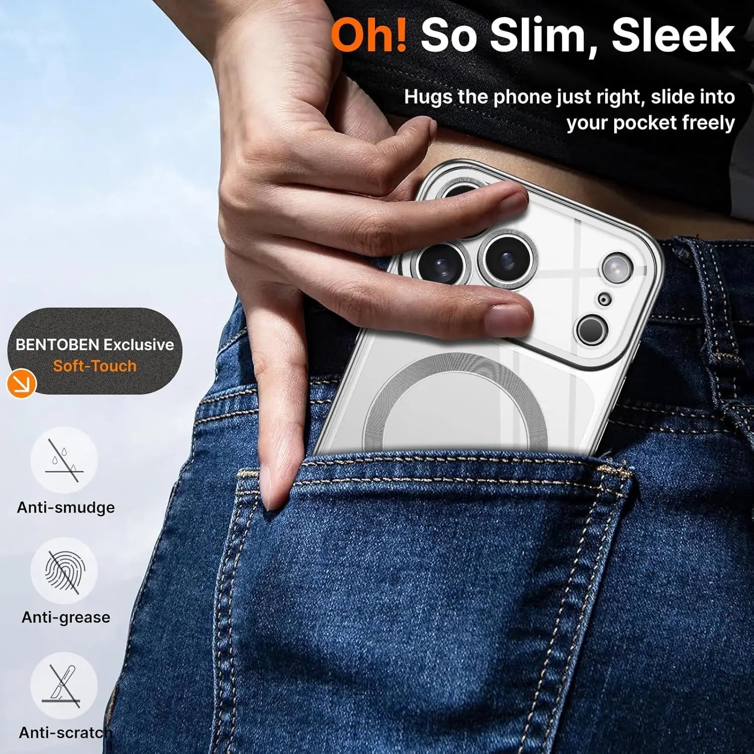 Camera Protection Clear Luxury Plating Cover Soft TPU Drop Protective With Magnetic Phone Case For IPhone17Pro Max/17Pro/Air/17