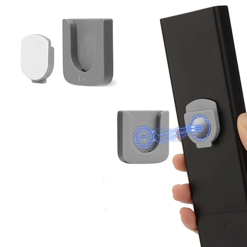 2pcs Easy to use Punch-free Remote Control Holder Anti-Lost Wall Mount Storage Hook ABS Control Organizer Home