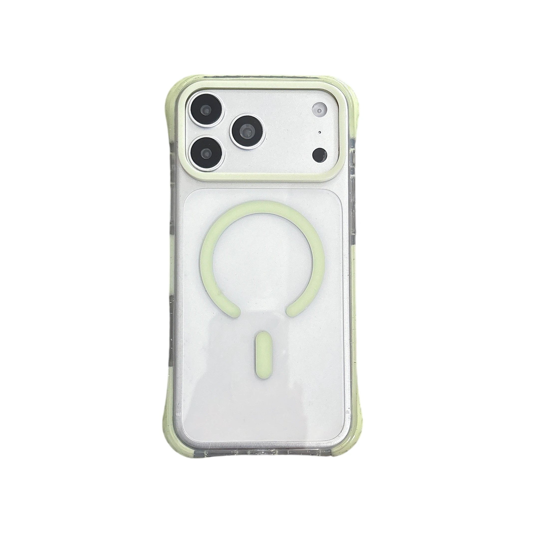Simple Fashion Transparent For MagSafe Magnetic Phone Case For iPhone 17 16 15 14 13 Pro Max Four Corner Airbag Shockproof Cover