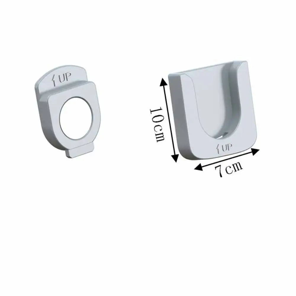 2pcs Easy to use Punch-free Remote Control Holder Anti-Lost Wall Mount Storage Hook ABS Control Organizer Home